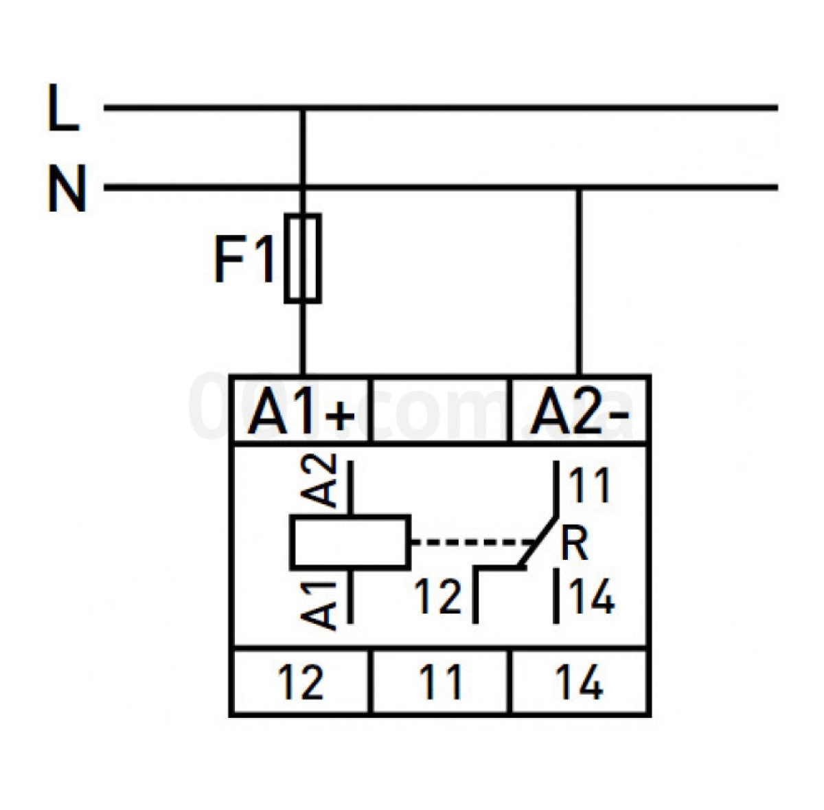 Реле контролю напруги однофазне на DIN-рейку e.control.v02, E.NEXT 98_96.jpg - фото 2