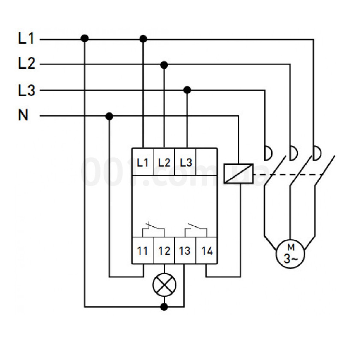 Реле контроля напряжения трехфазное на DIN-рейку цифровое e.control.v06, E.NEXT 98_96.jpg - фото 7