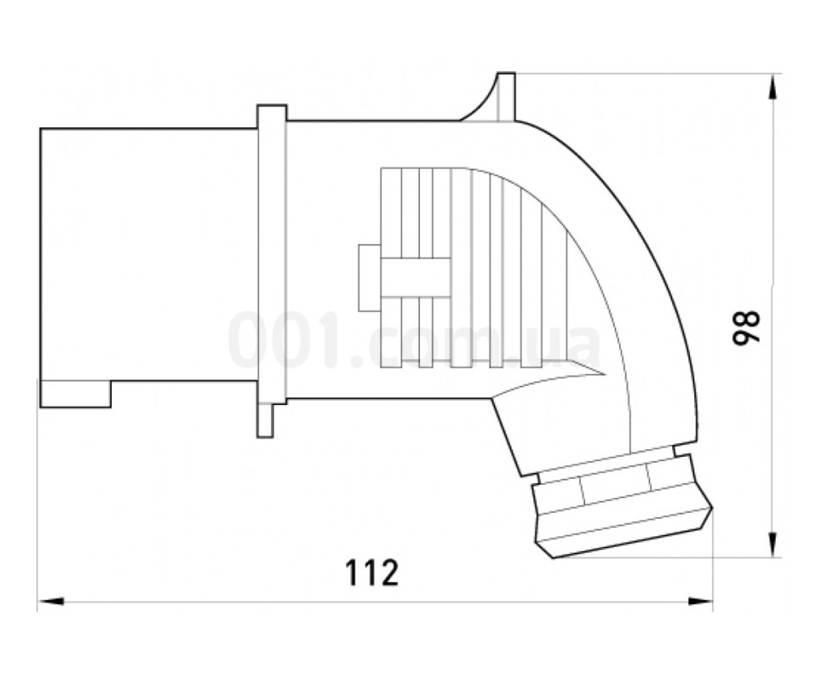 Силовая вилка переносная угловая (3623-724) 3P+PE 16А 400В IP44, TAREL (Польша) 98_80.jpg - фото 2